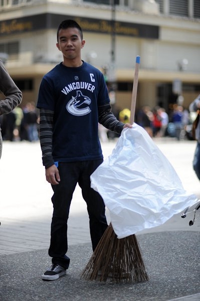 The Original Garden Broom | Cleaning up the Vancouver Riot | Picture 6